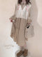 Vintage Embroidered Beige Sweater
