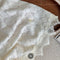 V Neck Fleece Lined Lace Dress