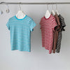 Versatile Strip Slim T-Shirt