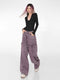 Purple Baggy Denim Pants