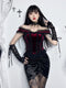 Dark Coquette 2pcs Dress Set