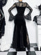 Gothic Lace Flared Sleeve Dress