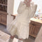 Soft Frilled Collar Knit Shirt