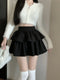 Puffy Solid Color Skirt