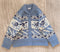 Vintage Blue Knitted Cardigan