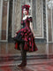 Gothic Rococo Cake Hem Dress (Brooch Included)