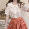 Vintage White Doll Collar Shirt