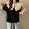 French Doll Neck Short-sleeved Shirt