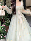 Princess Floral Ruffled Dress