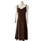 Puffy Sleeve Top + Corduroy Slip Dress 2pcs Set