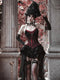 Gothic Rococo Boned Velvet 3pcs Set