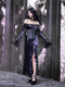 Fantasy Gothic Moon Night Fishtail Dress