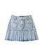 Coquette Pleated Denim Shorts