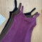 Puffy Sleeve Top + Corduroy Slip Dress 2pcs Set