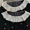 Ruffled Neck Velvet Dress