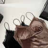 Velvet Lace Cami Top with Pad