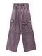 Purple Baggy Denim Pants