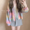 Rainbow Knitted Cardigan