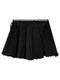 Double Layered Ripped Pleated Skirts