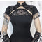 Black Gothic Fishtail Dress