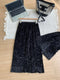 Velvet Sequined Skirt