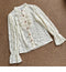 Royal Lace Ruffled Sleeve Shirt