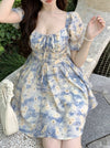 A-line Floral Dress