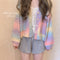 Rainbow Knitted Cardigan