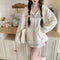 Kawaii Embroidery Bow Hoodie