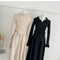 Cozy Knit Full Button Shirt + Long Skirt 2pcs Set