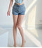 Back Heart Shape Pocket Shorts