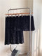Velvet Sequined Skirt