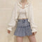 Pearl Button Frilled Collar Cardigan