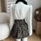 Royalcore Blouse + High Waist Skirt 2pcs Set