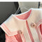 Navy Collar Academia Knit Top