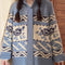 Vintage Blue Knitted Cardigan