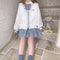 Preppy Style Embroidered Cardigan