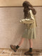Solid Color Knitted Skirt