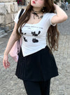 Cute Square Neck T-shirt