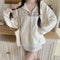 Kawaii Embroidery Bow Hoodie