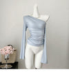 Off Shoulder Solid Color Top