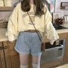 Round Collar Loose Fit Top