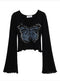 Butter-fly Long-sleeved Top