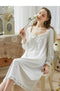 Long Sleeve Vintage Lace Nightdress