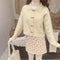 Cute Horn Toggle Button Sweater