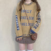 Vintage Loose Fit Yellow Sweater