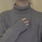 Versatile Turtle Neck Knitted Sweater