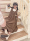 Cute Corduroy Overall Dress