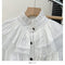 Royal Frilled Collar Lace Top