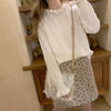 Soft Frilled Collar Knitted Sweater